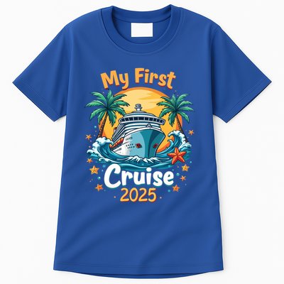 My First Cruise 2025 Family Vacation Group Cruising Funny Gift Tall T-Shirt