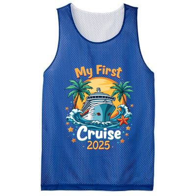 My First Cruise 2025 Family Vacation Group Cruising Funny Gift Mesh Reversible Basketball Jersey Tank