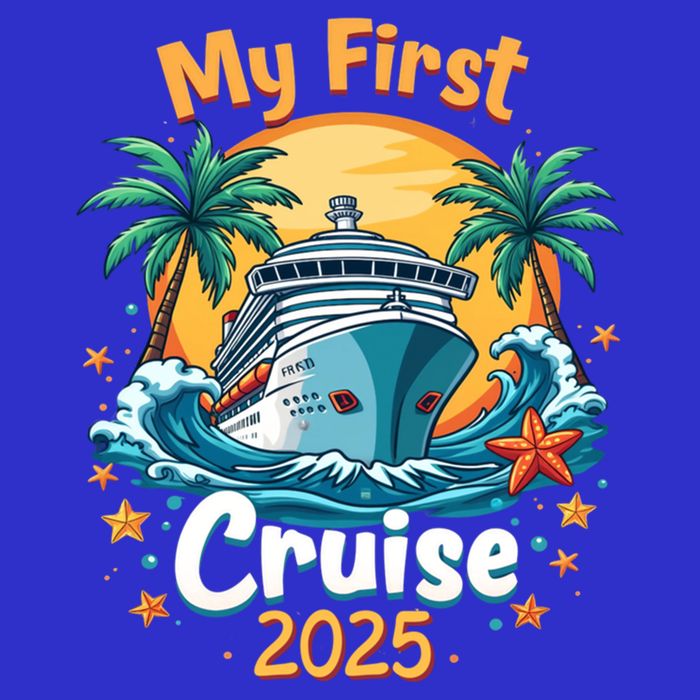 My First Cruise 2025 Family Vacation Group Cruising Funny Gift Kids T-Shirt