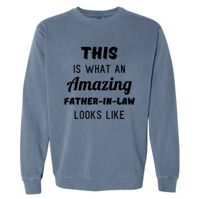 Mens Funny Dad Fathers Day Gift From Daughter Son In Law Garment-Dyed Sweatshirt