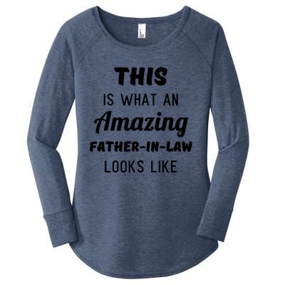 Mens Funny Dad Fathers Day Gift From Daughter Son In Law Women's Perfect Tri Tunic Long Sleeve Shirt