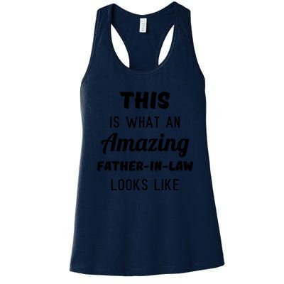 Mens Funny Dad Fathers Day Gift From Daughter Son In Law Women's Racerback Tank