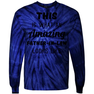 Mens Funny Dad Fathers Day Gift From Daughter Son In Law Tie-Dye Long Sleeve Shirt