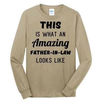 Mens Funny Dad Fathers Day Gift From Daughter Son In Law Tall Long Sleeve T-Shirt