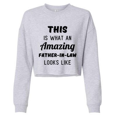 Mens Funny Dad Fathers Day Gift From Daughter Son In Law Cropped Pullover Crew