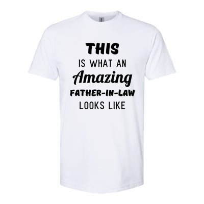 Mens Funny Dad Fathers Day Gift From Daughter Son In Law Softstyle CVC T-Shirt