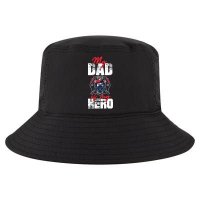 My Firefighter Dad Is My Hero Daughter Son Cool Comfort Performance Bucket Hat