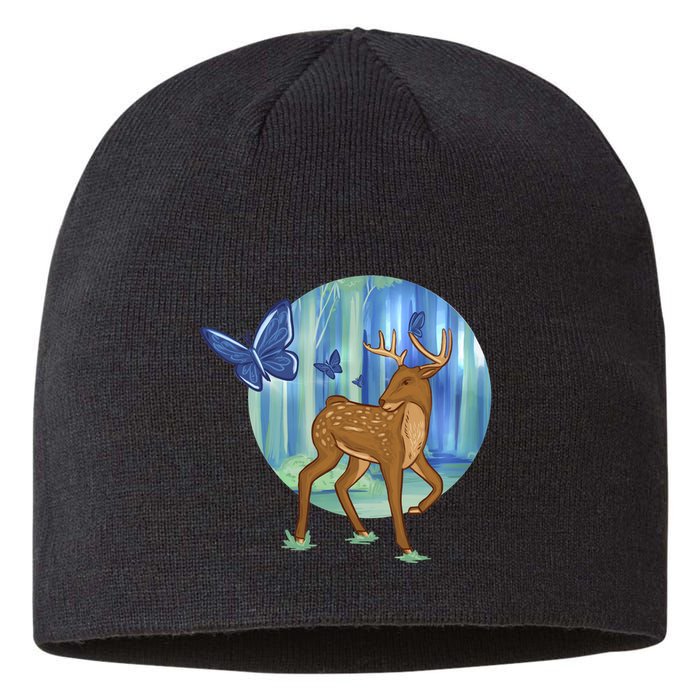 Magic Forest Deer Sustainable Beanie