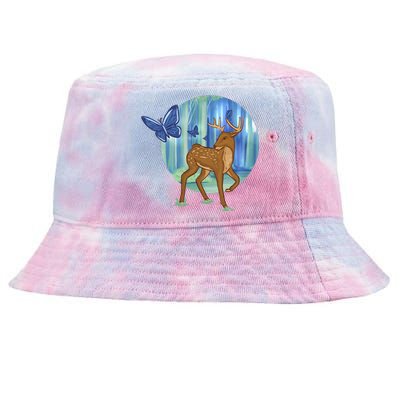 Magic Forest Deer Tie-Dyed Bucket Hat