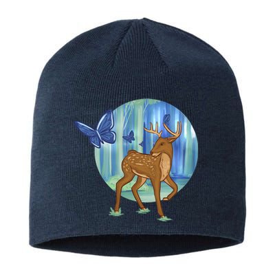 Magic Forest Deer Sustainable Beanie