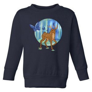 Magic Forest Deer Toddler Sweatshirt