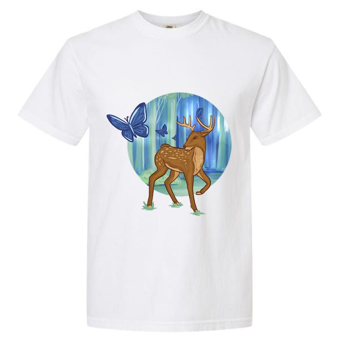 Magic Forest Deer Garment-Dyed Heavyweight T-Shirt