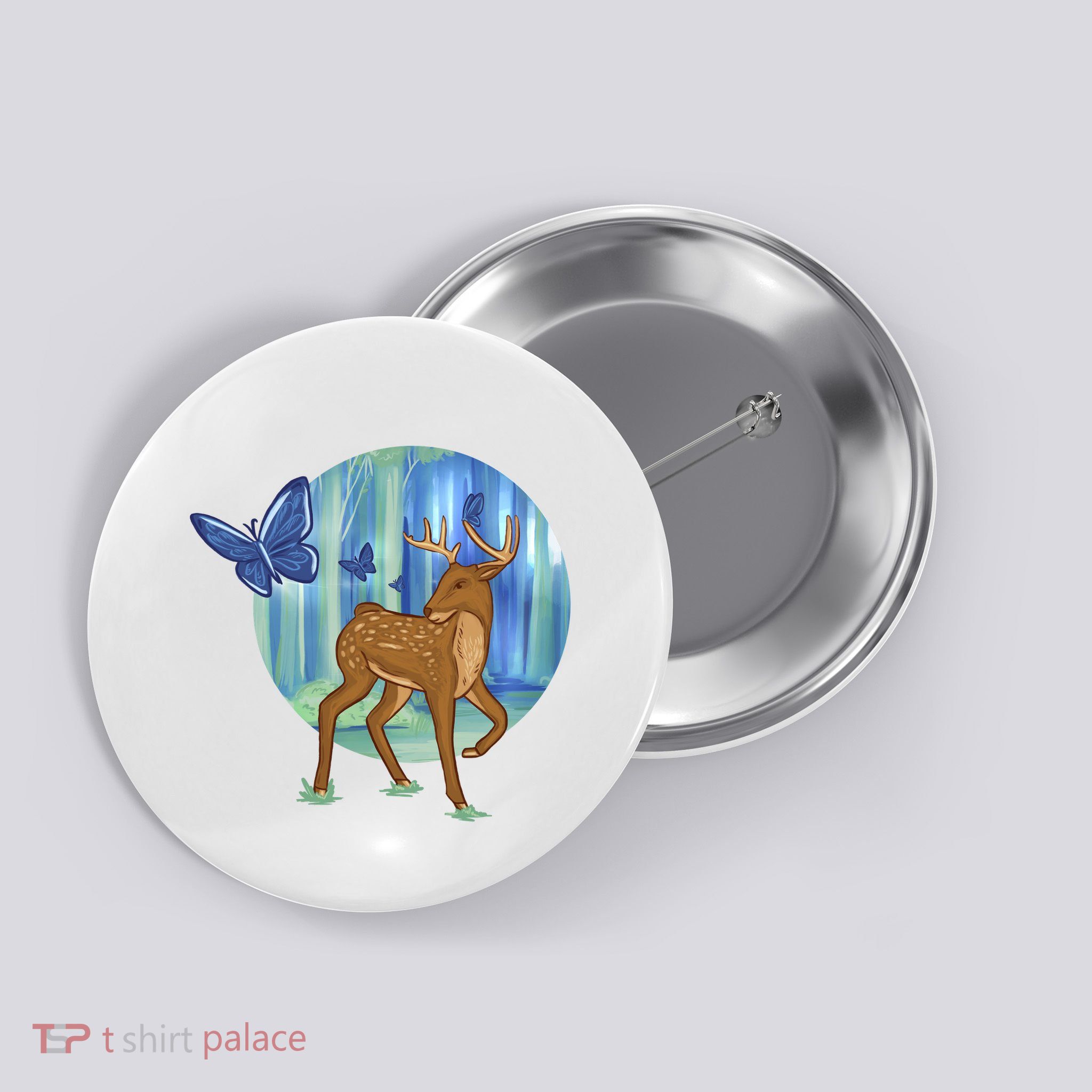 Magic Forest Deer Button