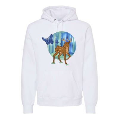 Magic Forest Deer Premium Hoodie