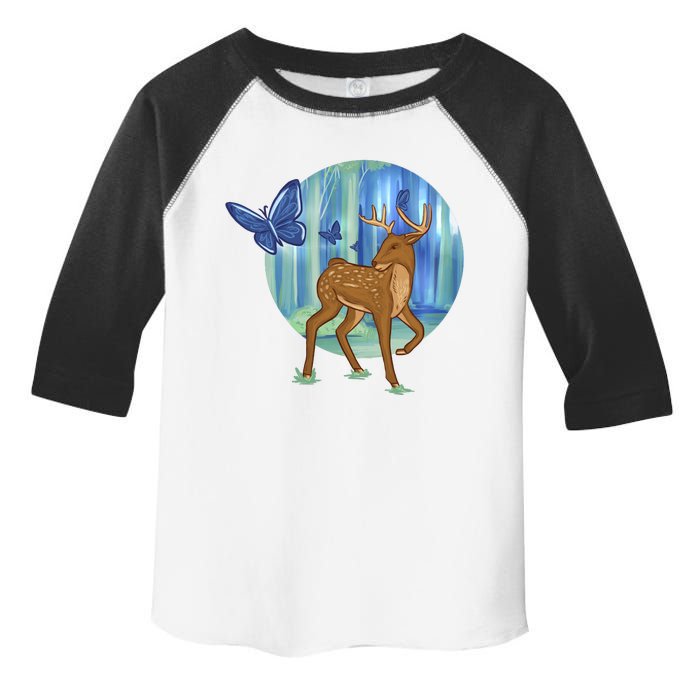 Magic Forest Deer Toddler Fine Jersey T-Shirt