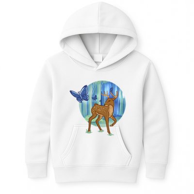 Magic Forest Deer Kids Hoodie