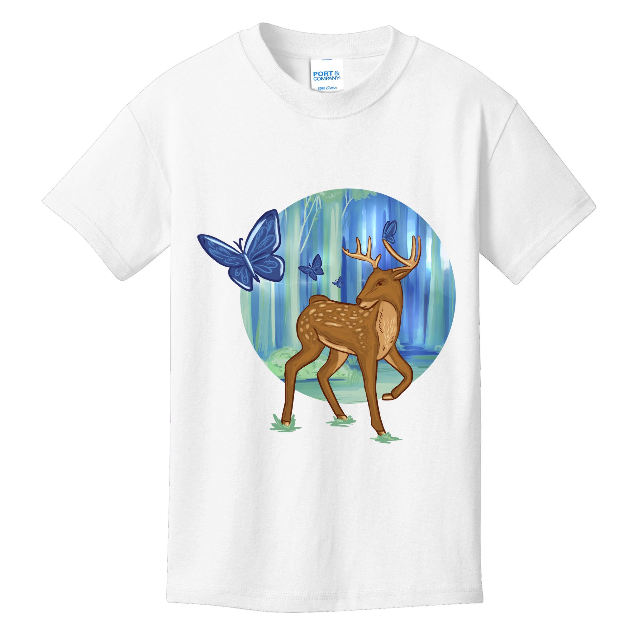 Magic Forest Deer Kids T-Shirt