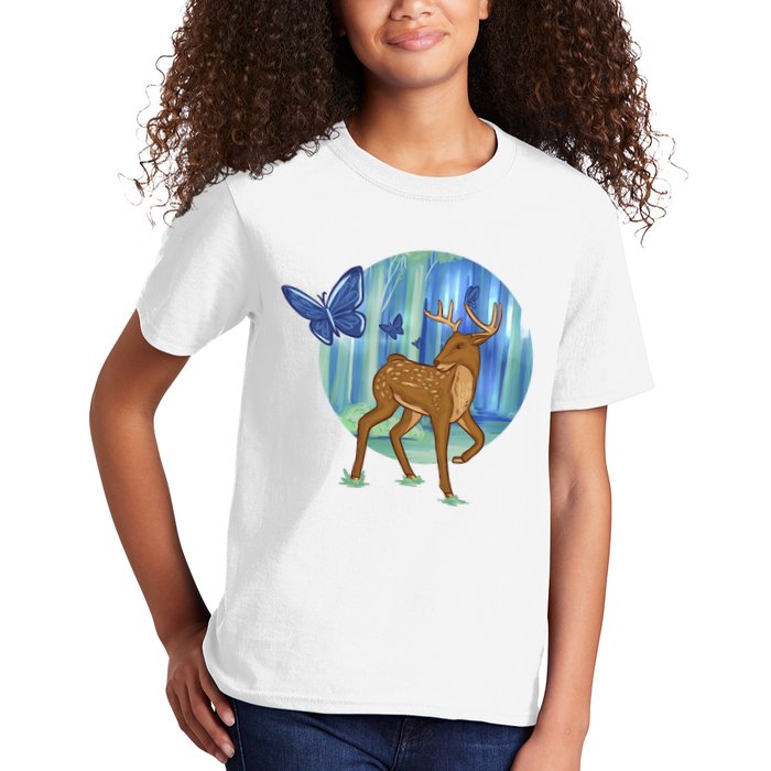 Magic Forest Deer Kids T-Shirt