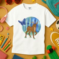 Magic Forest Deer Kids T-Shirt