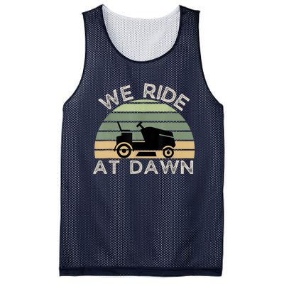 Mens Father's Day We Ride At Dawn Men's Lawnmower Mesh Reversible Basketball Jersey Tank