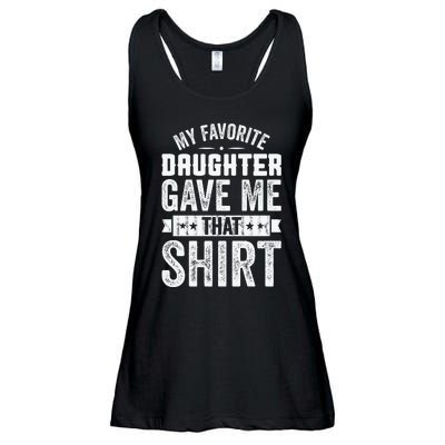 My Favorite Daughter Gave Me This T Fathers Day Ladies Essential Flowy Tank