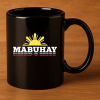 Mabuhay Filipino Design For Proud Pinoys 11oz C Handle Ceramic Mug