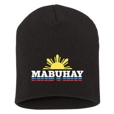 Mabuhay Filipino Design For Proud Pinoys Short Acrylic Beanie