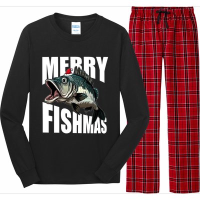 Merry Fishmas Delight: Reel In The Festive Fun! Great Gift Long Sleeve Pajama Set