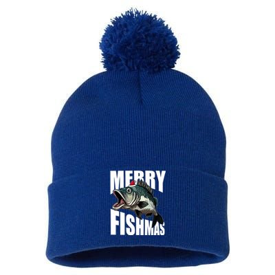 Merry Fishmas Delight: Reel In The Festive Fun! Great Gift Pom Pom 12in Knit Beanie