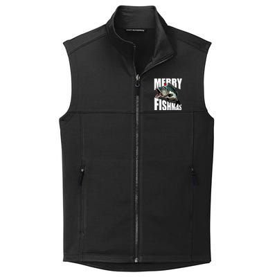 Merry Fishmas Delight: Reel In The Festive Fun! Great Gift Collective Smooth Fleece Vest