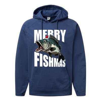 Merry Fishmas Delight: Reel In The Festive Fun! Great Gift Performance Fleece Hoodie