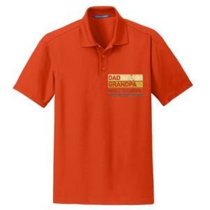 Men Fathers Day Gift From Grandkids Dad Grandpa Great Grandpa Dry Zone Grid Polo