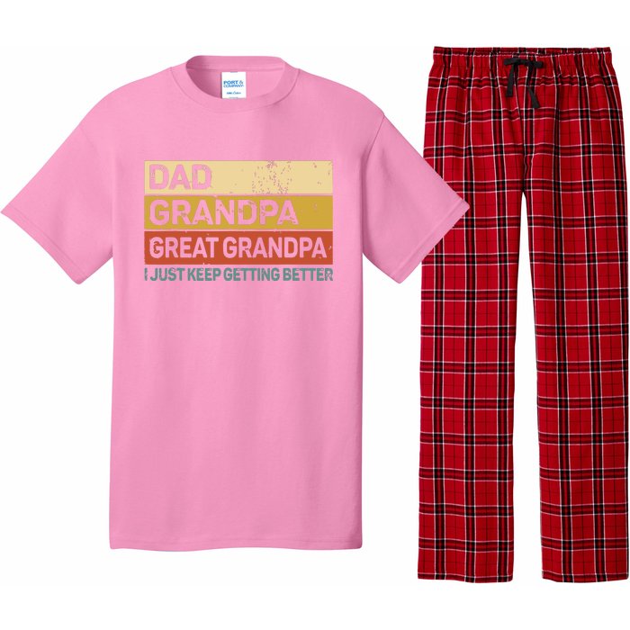 Men Fathers Day Gift From Grandkids Dad Grandpa Great Grandpa Pajama Set