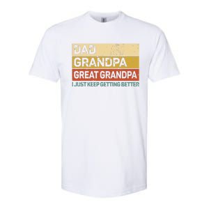 Men Fathers Day Gift From Grandkids Dad Grandpa Great Grandpa Softstyle CVC T-Shirt