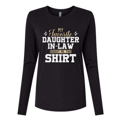 My Favorite Daughter In Law Bought Me This Womens Cotton Relaxed Long Sleeve T-Shirt