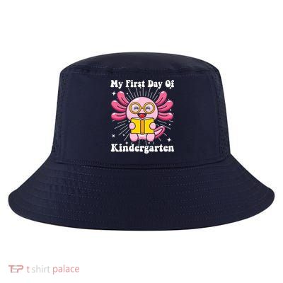 My First Day Of Kindergarten Axolotl Girls 1st Day Of School Cool Comfort Performance Bucket Hat