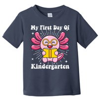 My First Day Of Kindergarten Axolotl Girls 1st Day Of School Toddler T-Shirt