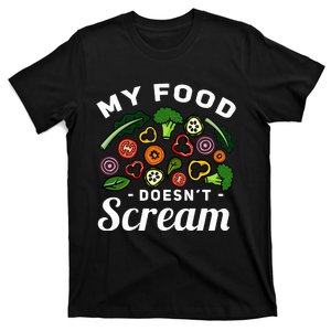 My Food DoesnT Scream Anti Animal Cruelty Vegan Vegetarian T-Shirt