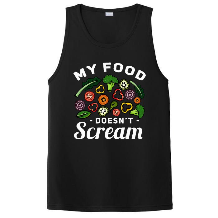 My Food DoesnT Scream Anti Animal Cruelty Vegan Vegetarian PosiCharge Competitor Tank