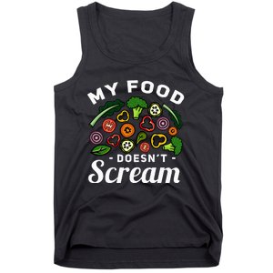 My Food DoesnT Scream Anti Animal Cruelty Vegan Vegetarian Tank Top