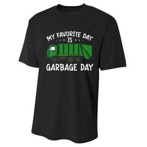 My Favorite Day Is Garbage Day  Performance Sprint T-Shirt