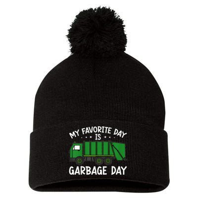 My Favorite Day Is Garbage Day  Pom Pom 12in Knit Beanie