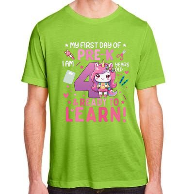 My First Day Of Prek IM 4 Years Old And Ready To Learn Gift Adult ChromaSoft Performance T-Shirt