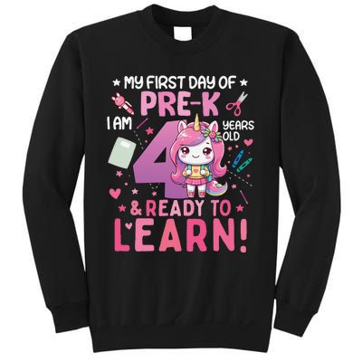 My First Day Of Prek IM 4 Years Old And Ready To Learn Gift Sweatshirt