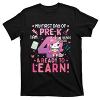 My First Day Of Prek IM 4 Years Old And Ready To Learn Gift T-Shirt