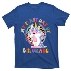 My First Day Of Sixth Grade Unicorn Back To School Funny Gift T-Shirt