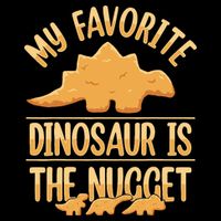 My Favorite Dinosaur Is The Nugget Stripe Pom Pom Beanie