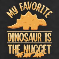 My Favorite Dinosaur Is The Nugget Crop Fleece Hoodie