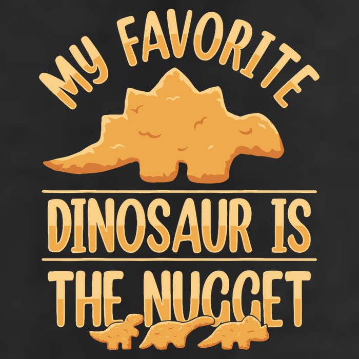 My Favorite Dinosaur Is The Nugget Crop Fleece Hoodie