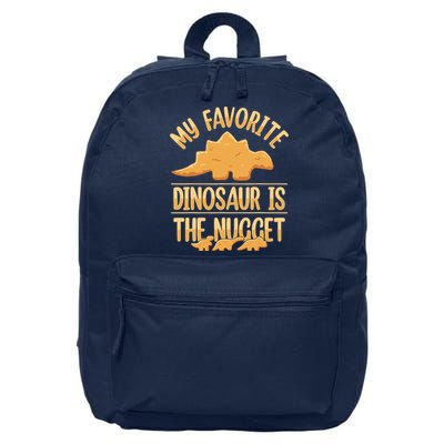 My Favorite Dinosaur Is The Nugget 16 in Basic Backpack